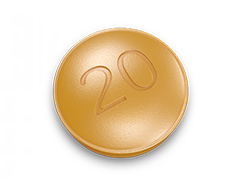 Vardenafil tablet.